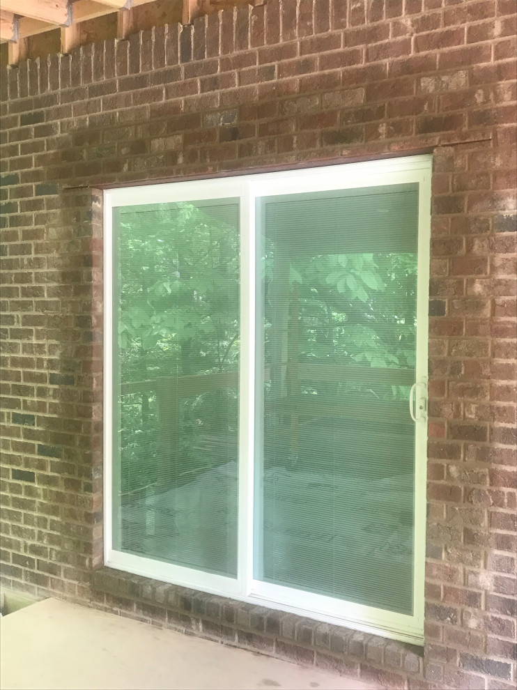 Brick Work Around French Doors