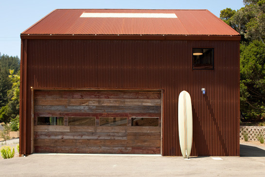 Photo of a mid-sized industrial detached shed and granny flat in San Francisco.