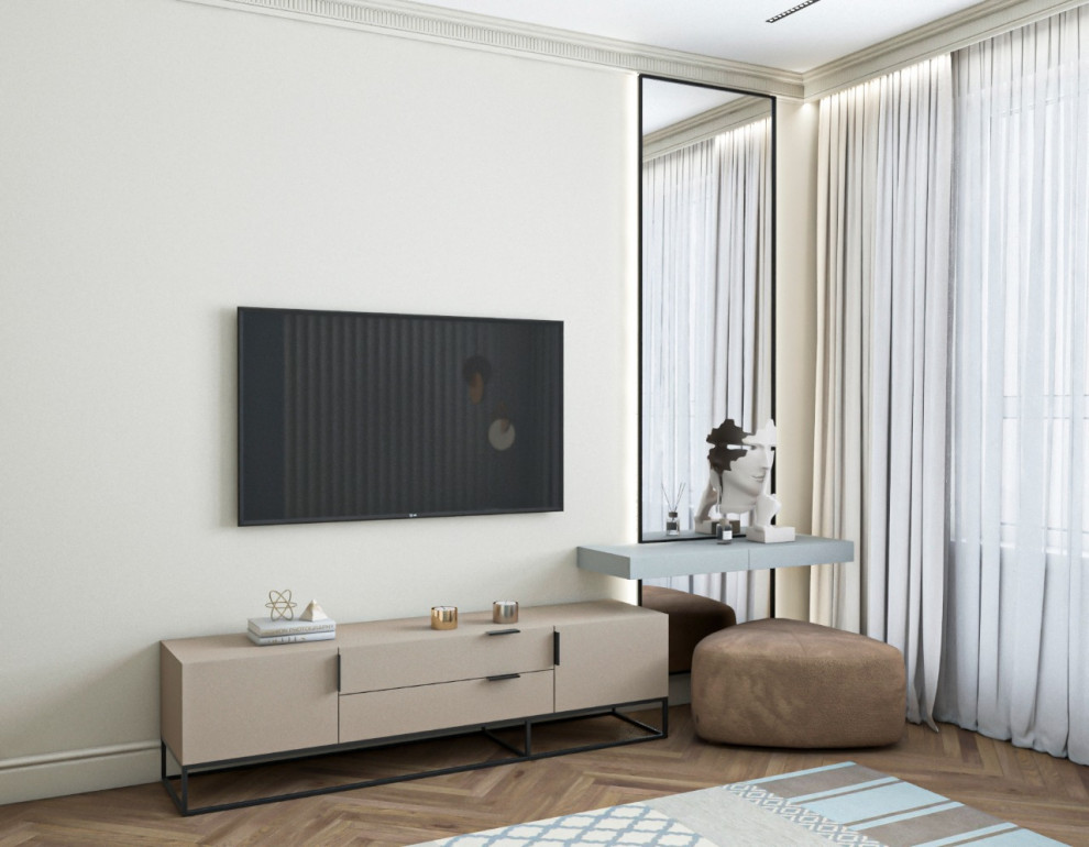 Просторная квартира с гостевой в классическом стиле