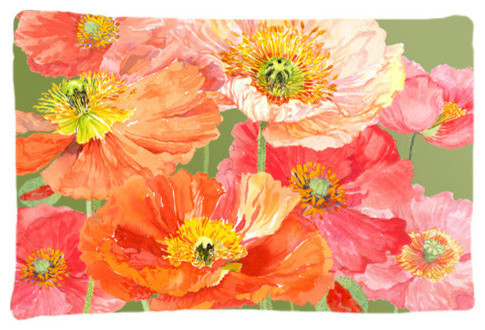 Multicolor Standard Caroline's Treasures SASE0954PILLOWCASE Spring Floral by Anne Searle Fabric Standard Pillowcase 