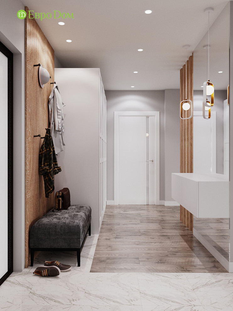 Дизайн интерьера 2-комнатной квартиры 63 кв. м в современном стиле