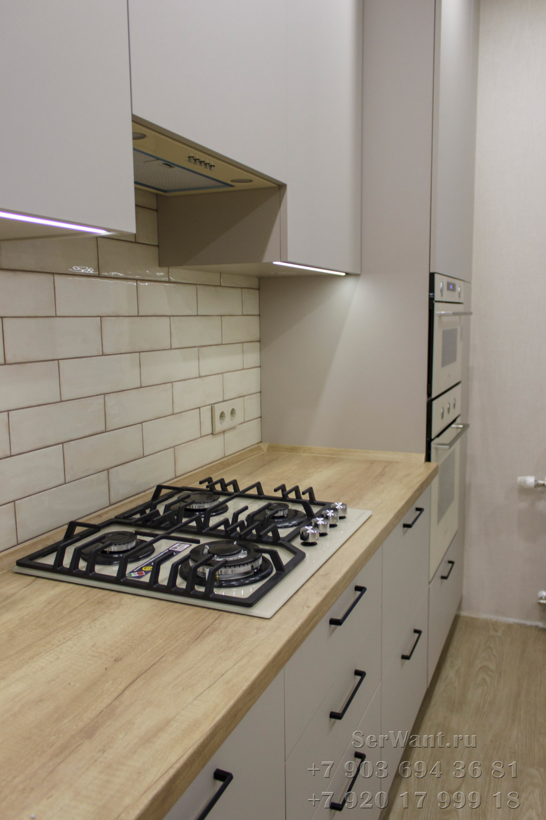 Угловая кухня с котлом