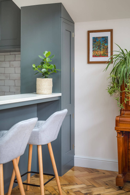 Dark Green Shaker Kitchen - Contemporary - Kitchen - London - by ...