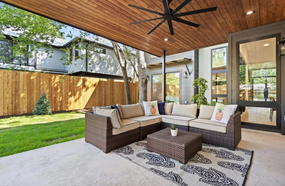 Patio - modern patio idea in Austin