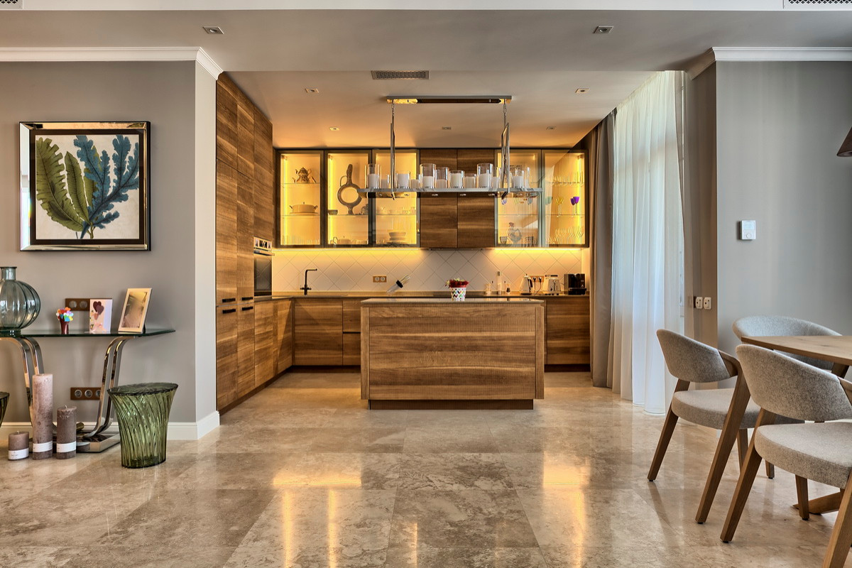 Кухня ANOVA Simple Lamellar Wood для Екатерины Сильченко