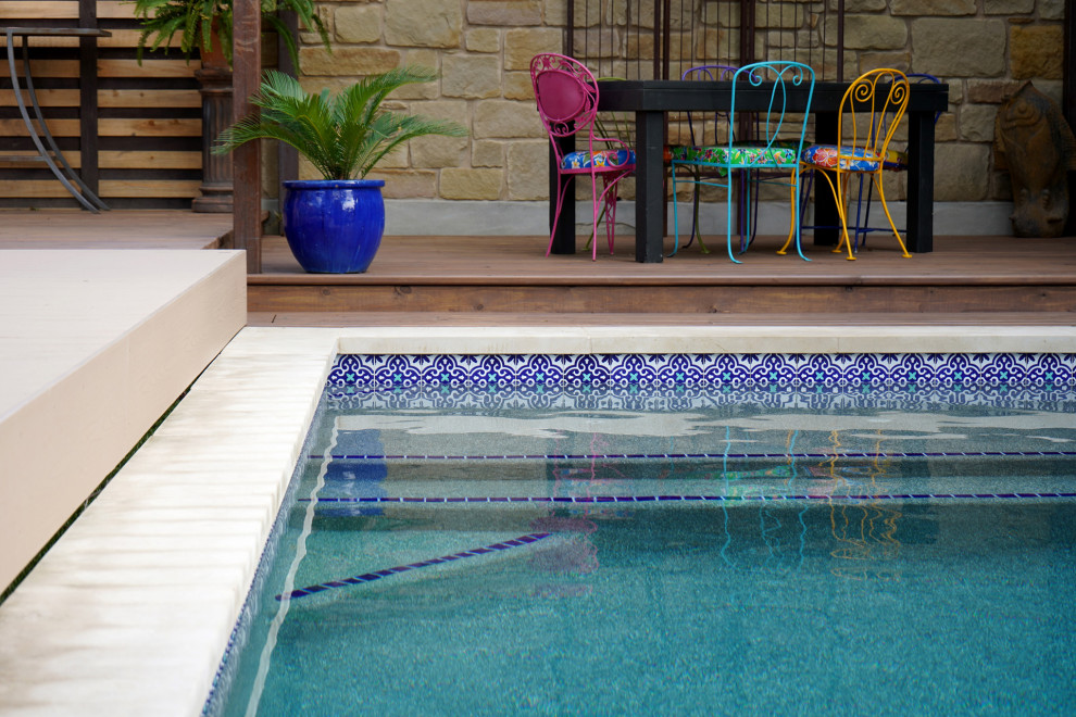 Pool - small side yard pool idea in Austin
