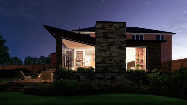 Cedar and Stone Extension, Stannington contemporary-traedgaard