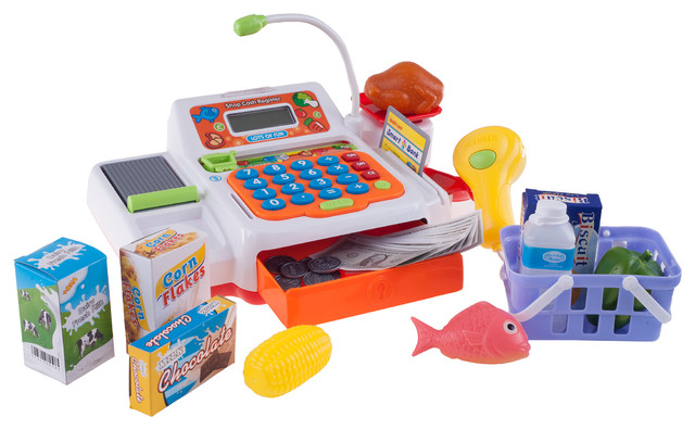 Hey! Play! Pretend Electronic Cash Register With Real Sounds and ...