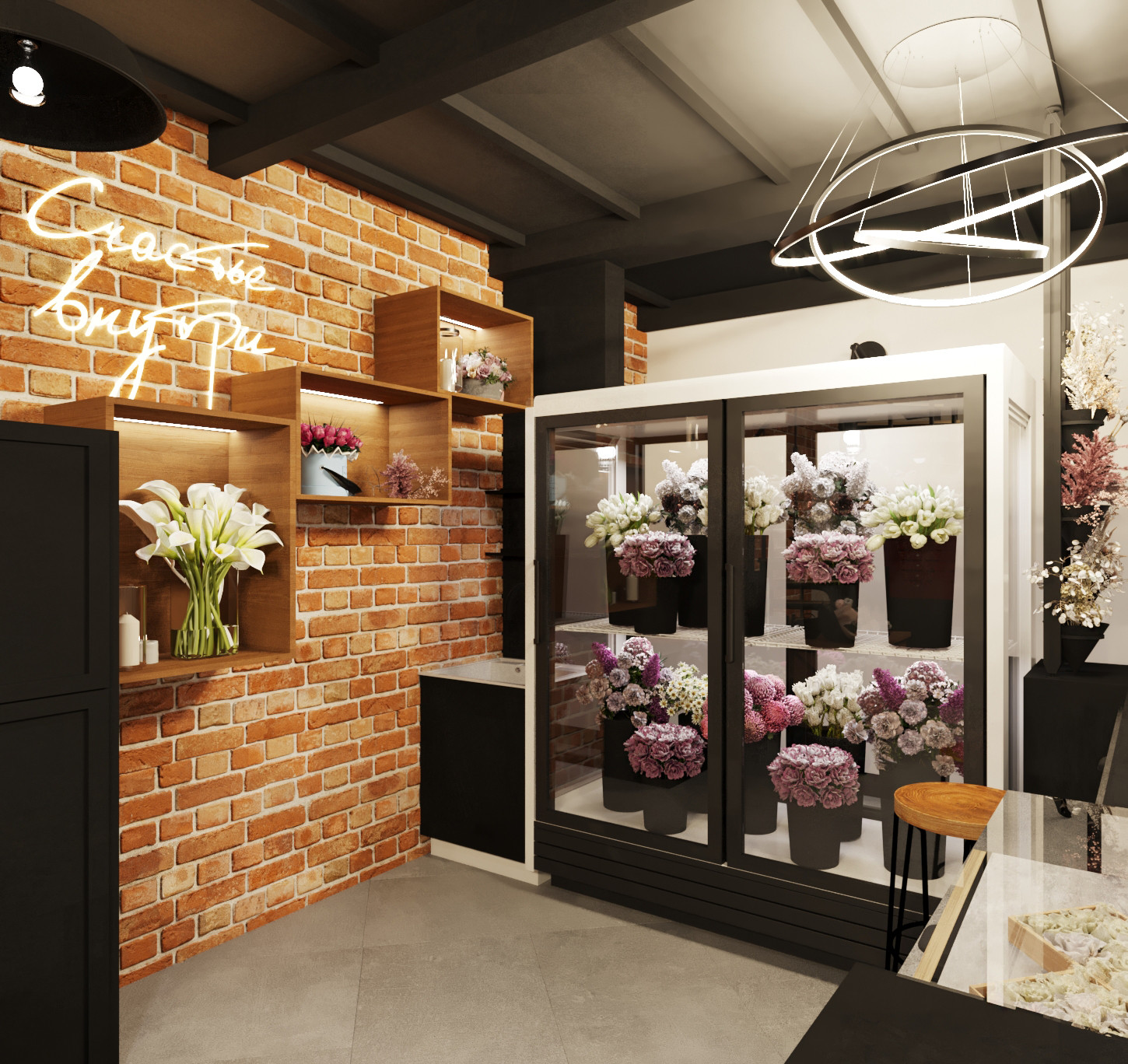 Коммерция. Двухэтажный Цветочный магазин 32 м²