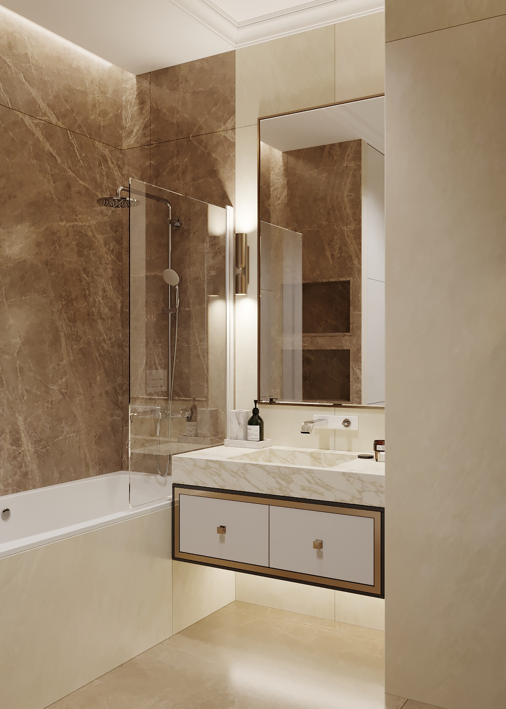 Ждановская 45. Мастер-ванная