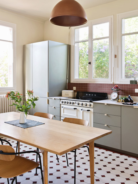 R&eacute;novation compl&egrave;te d'une maison de maitre &agrave; Croissy sur Seine contemporary-kitchen