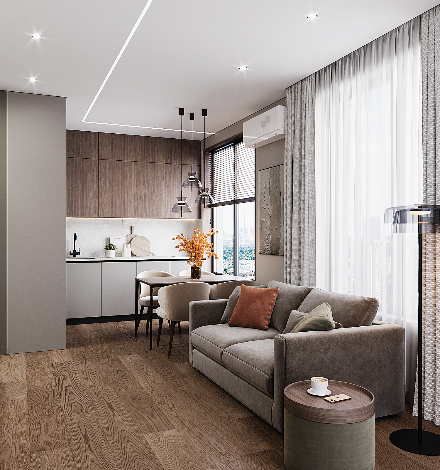 ЖК LEVEL Нагатинский, 1-к квартира 45 кв.м