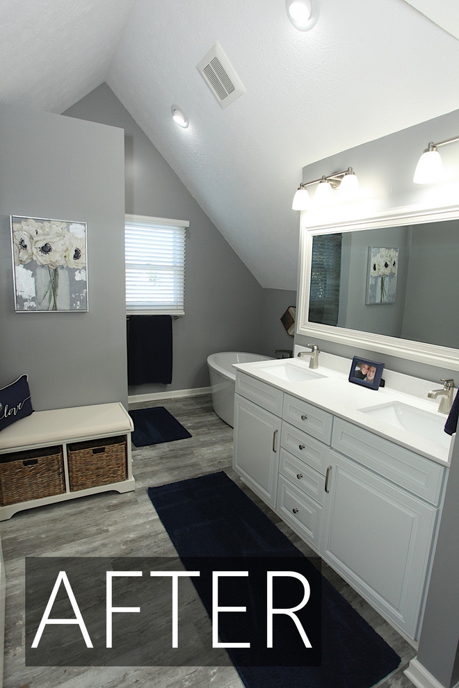 Transitional home design photo in Indianapolis