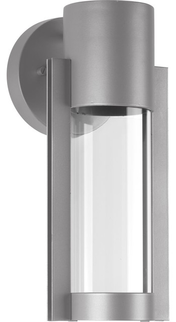 Z-1030 Collection 1-Light LED Small Wall Lantern, Metallic Gray
