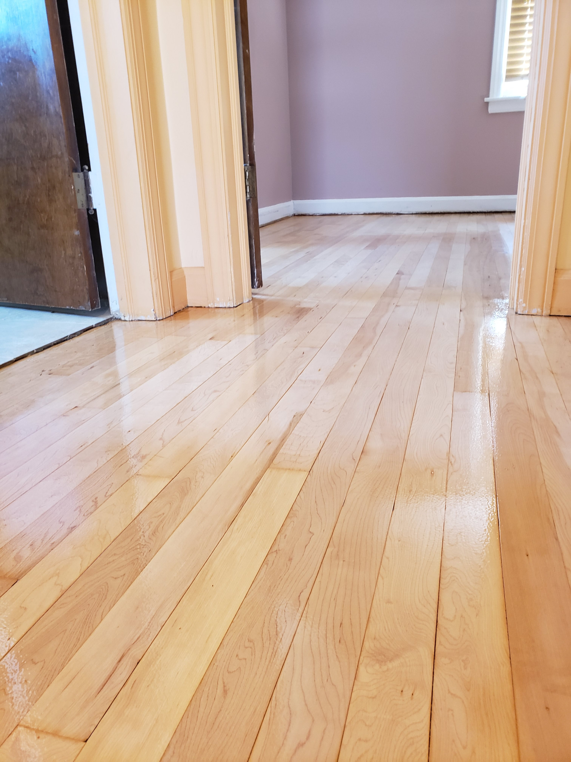 Chicago , maple floors , finished with Bona Traffic matte