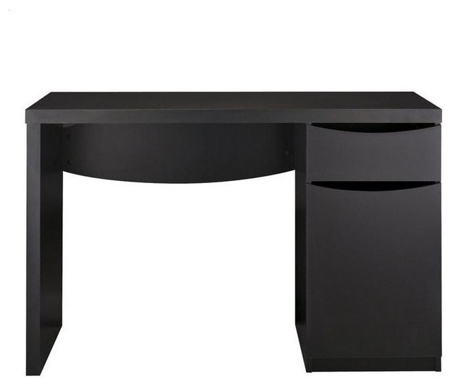 Scranton & Co Montrese Computer Desk in Classic Black Transitional
