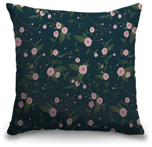 "Floral Arrangement" Outdoor Pillow 16"x16"