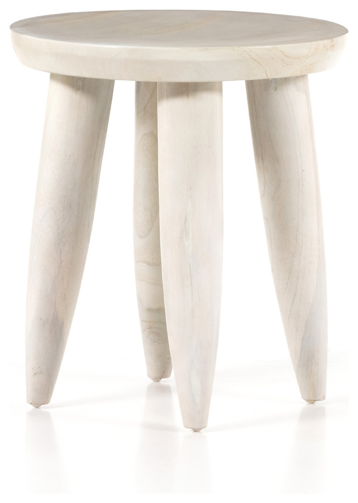 Zuri Round Outdoor End Table Farmhouse Outdoor Side Tables by Four Hands Houzz
