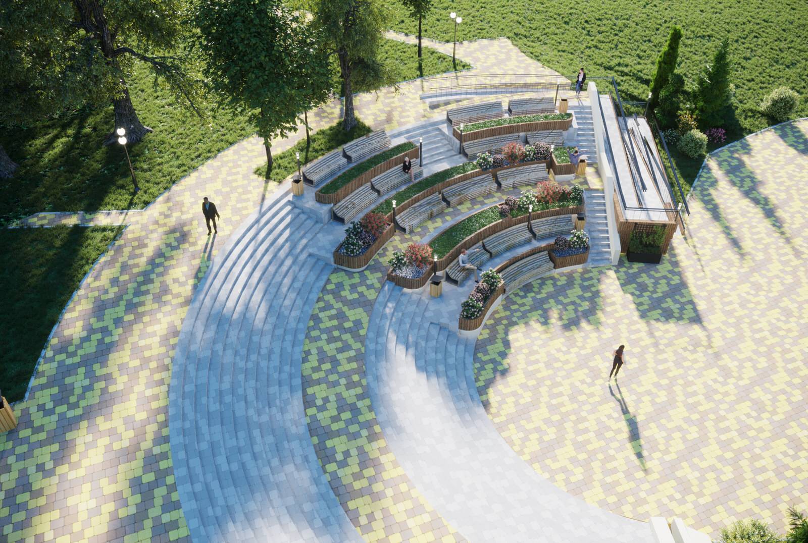 Спуск к р. Цна из Парка культуры и отдыха в г. Тамбов