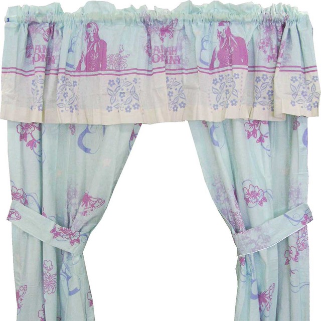 Disney Hannah Montana Rocks Window Curtains Contemporary