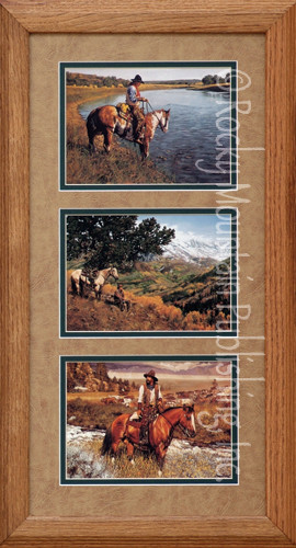 Tennant Western, Craig Tennant Cowboy Art Framed Set