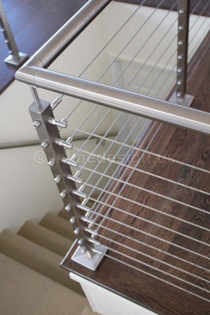 Stainless Steel Railing - Modern - Staircase - Seattle ...