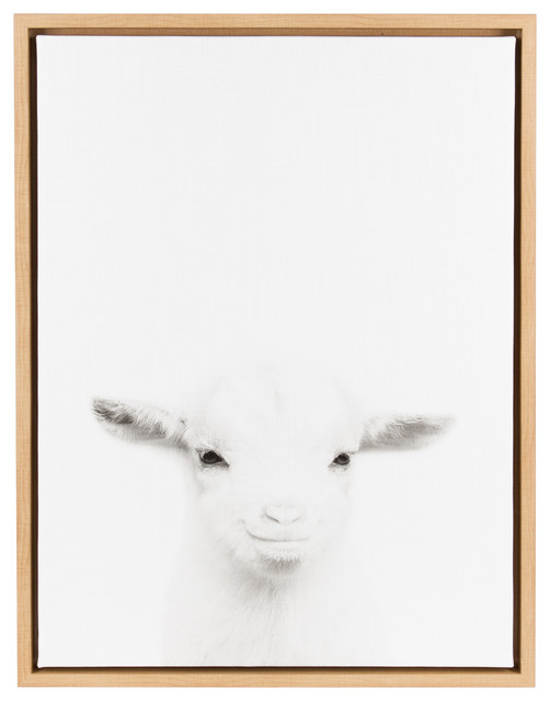 Framed Canvas Wall Art sylvie baby goat, natural framed canvas wall artsimon te tai Framed Canvas Wall Art sylvie baby goat, natural framed canvas wall artsimon te tai