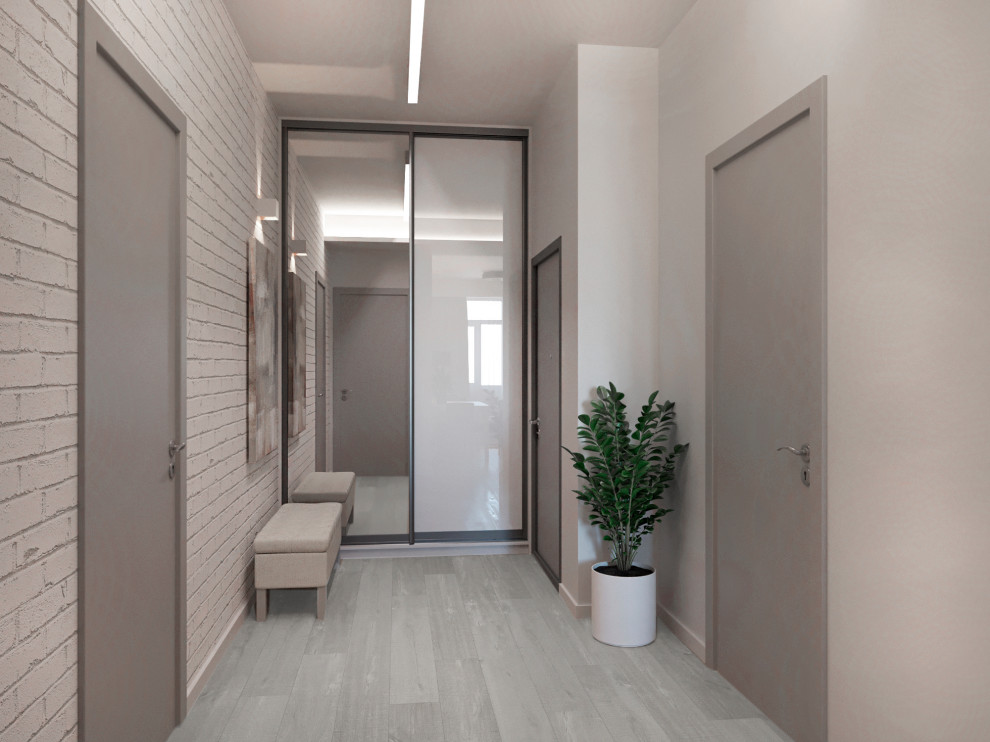 Визуализация проекта квартиры 70 м2 в стиле "Минимализм"