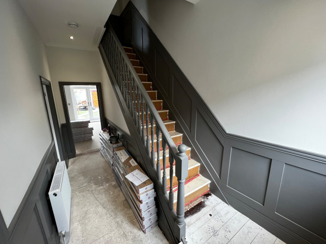 New bannisters and panelling modern