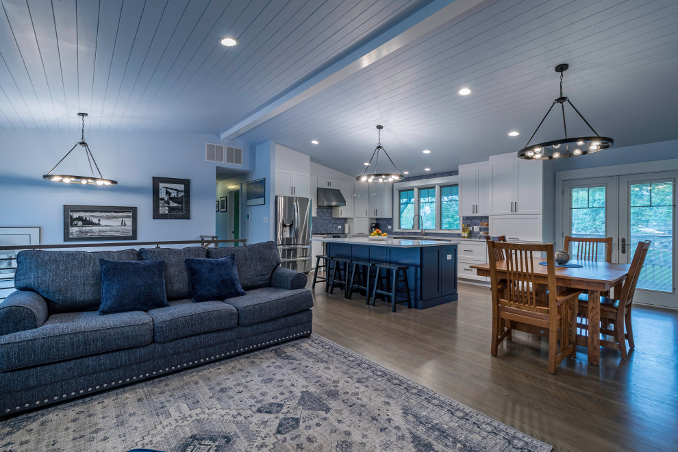 Blue Bliss Open Kitchen Reno