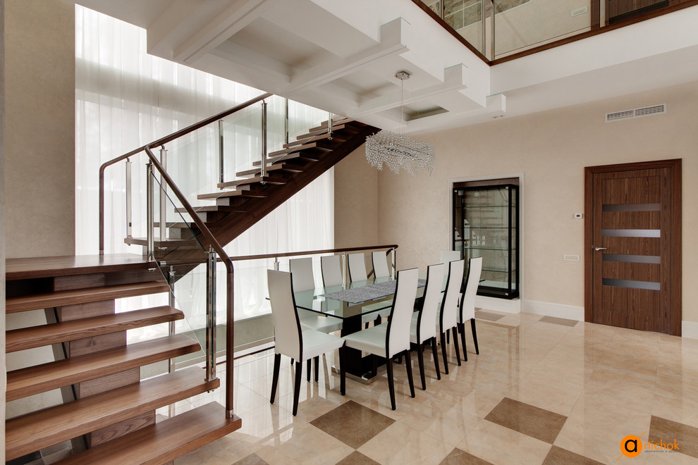 Дизайн двухэтажного загородного дома в стиле неоклассика