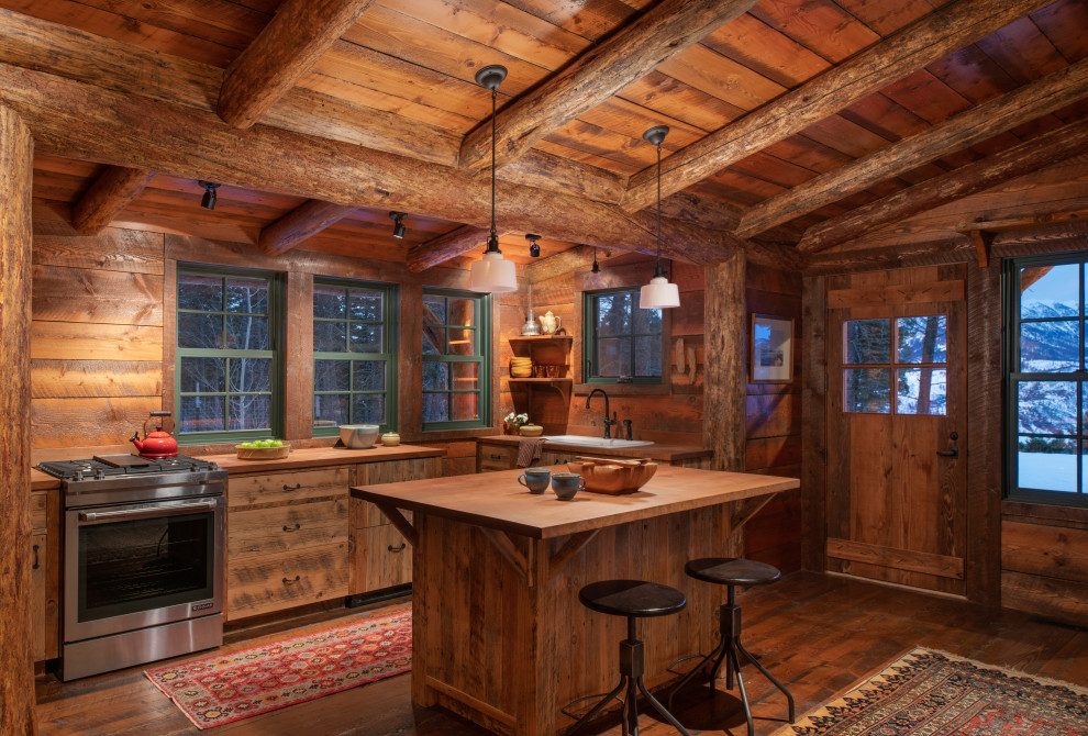 Green Mountain Cabin - Rustic - Kitchen - Other - by Faure Halvorsen ...