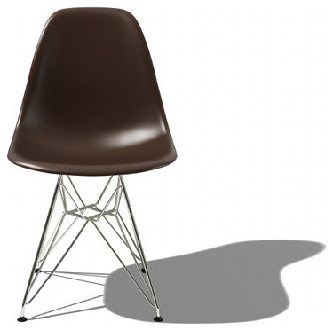 Eames Molded Plastic Side Chair w/Eiffel Base | YLiving