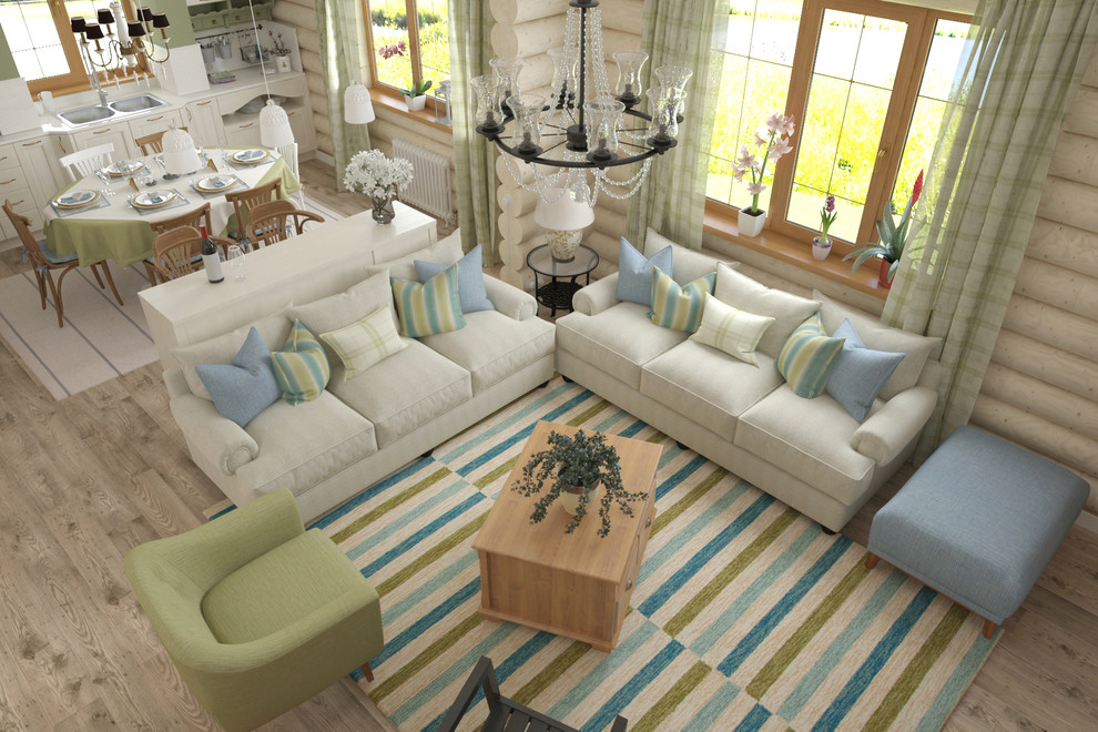 Уютный интерьер загородного дома в стиле Прованс.