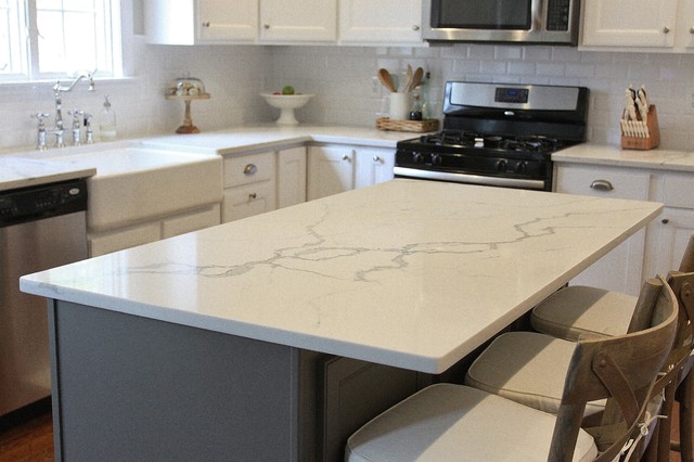 Statuario Venato Engineered Quartz Kitchen  Transitional  Kitchen  Philadelphia  by Stoneshop