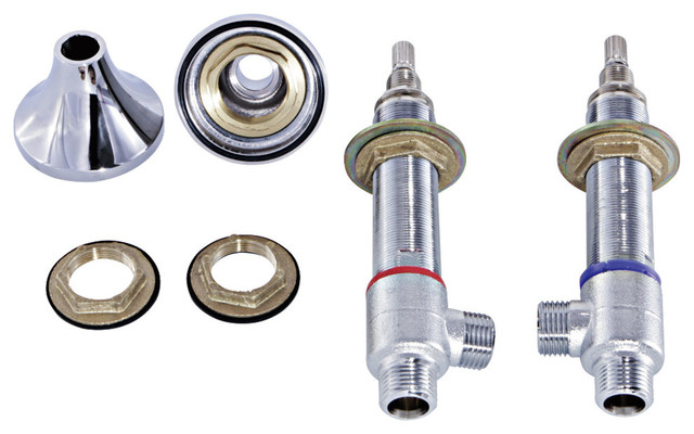 Kingston Brass Ks2971v Hot Cold Valve Included Handle Base Nut