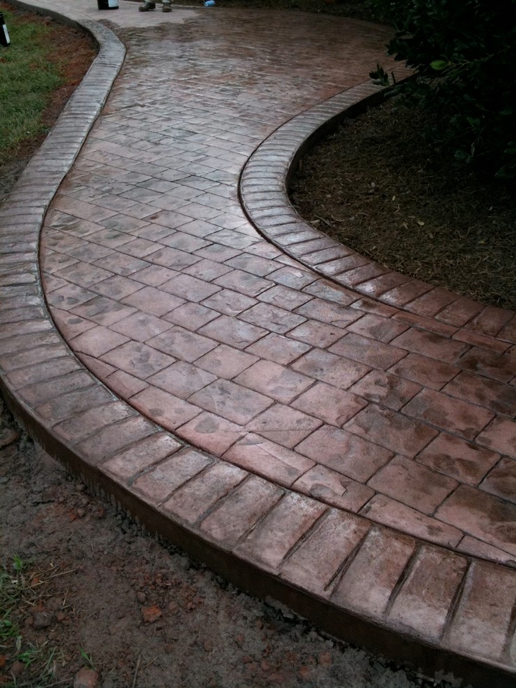 Stamped Concrete Rocky Mount Cobblestone Traditional Richmond