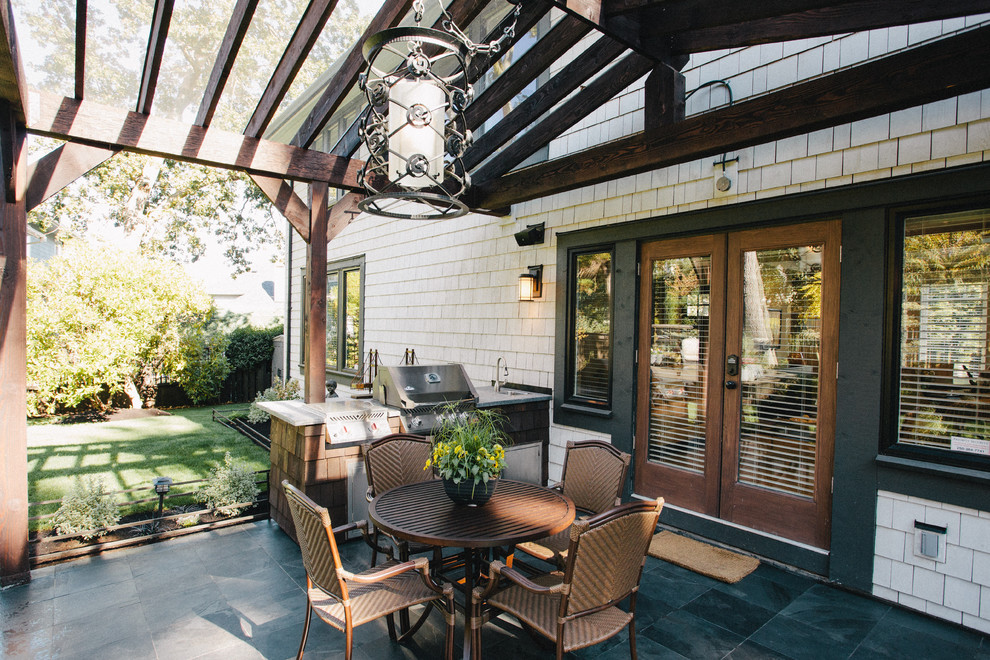 Fairfield Traditional Patio Vancouver by ARYZE Development and