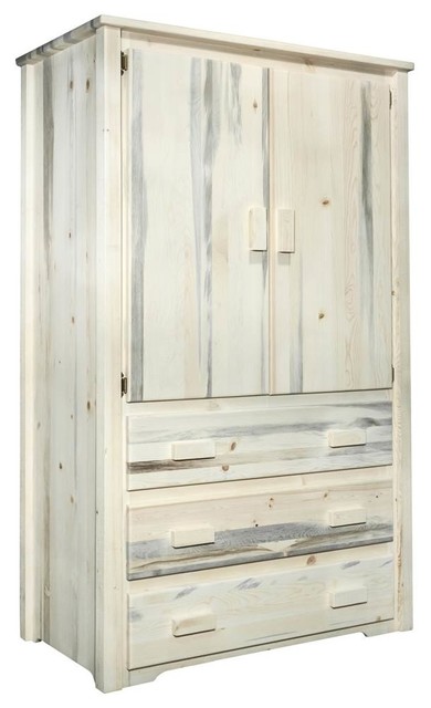 Armoire And Wardrobe With Drawers Farmhouse Armoires And