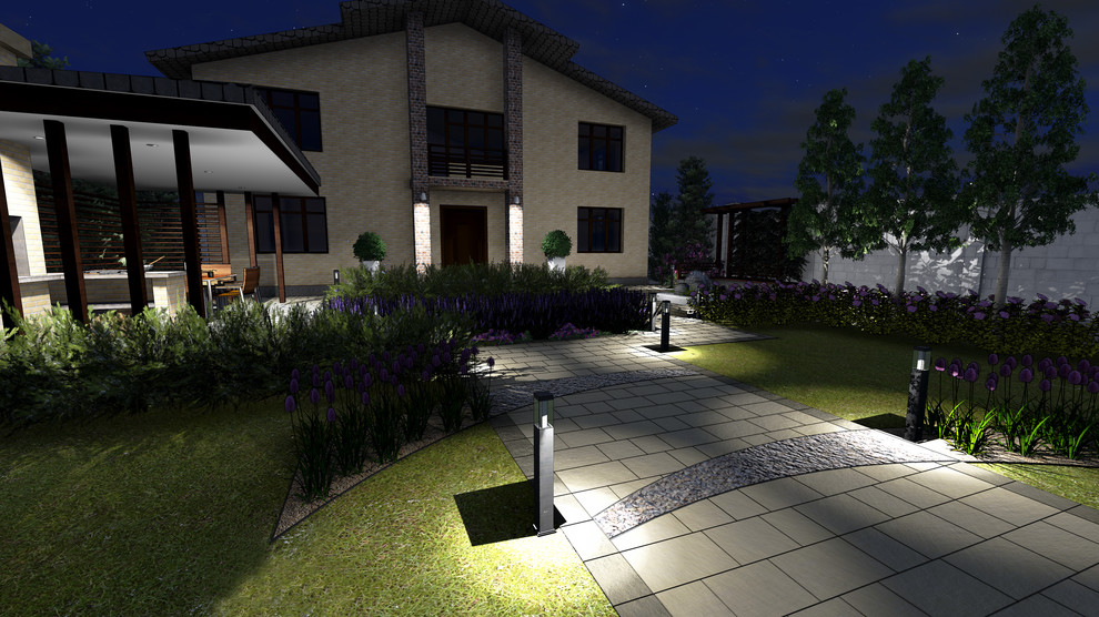 Небольшой сад в современном стиле