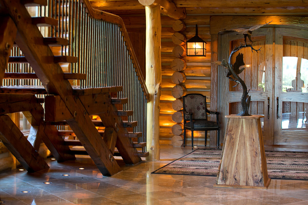 Entryway - rustic entryway idea