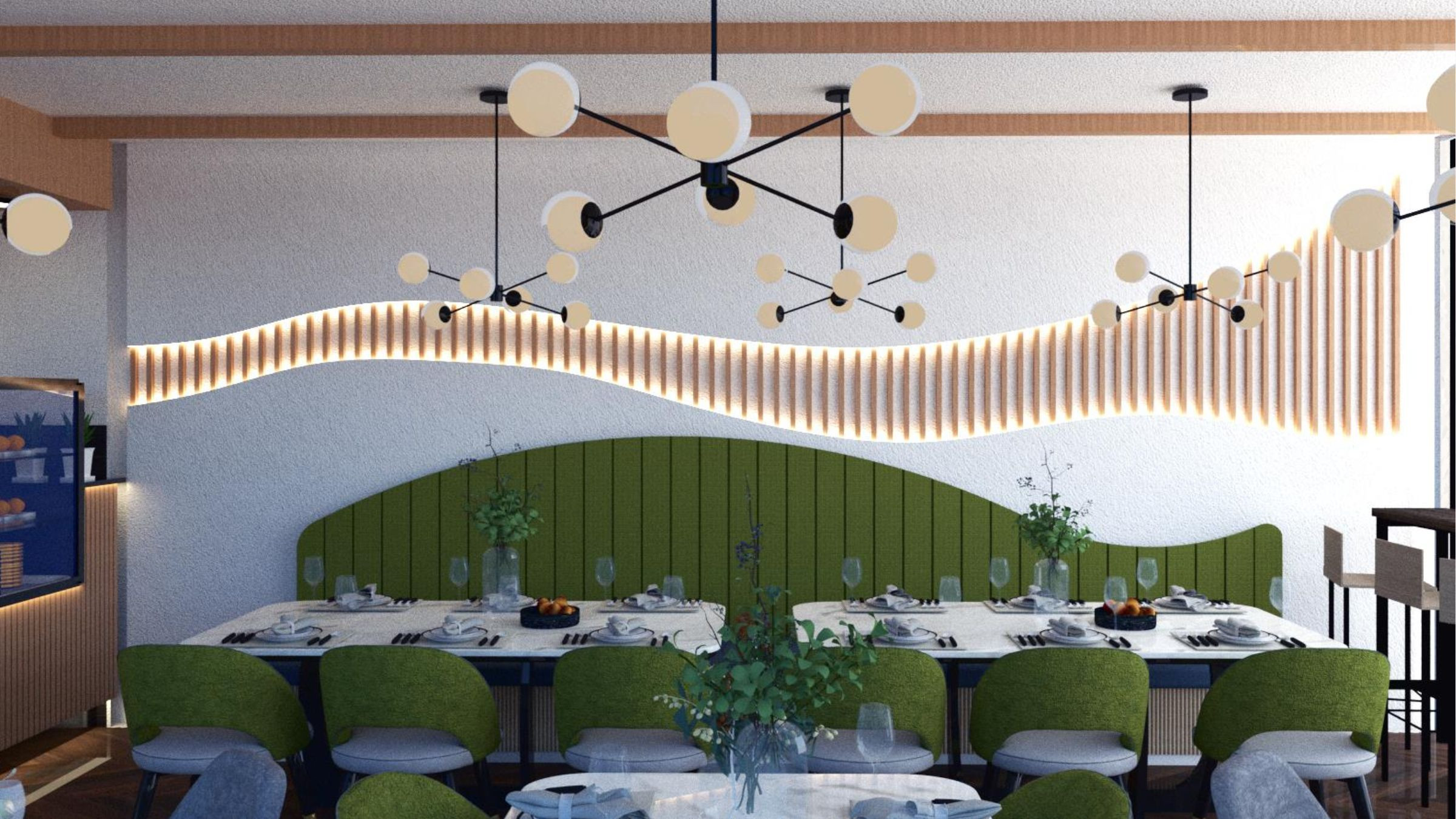 Modern Greenleaf Cafe in Notting Hill