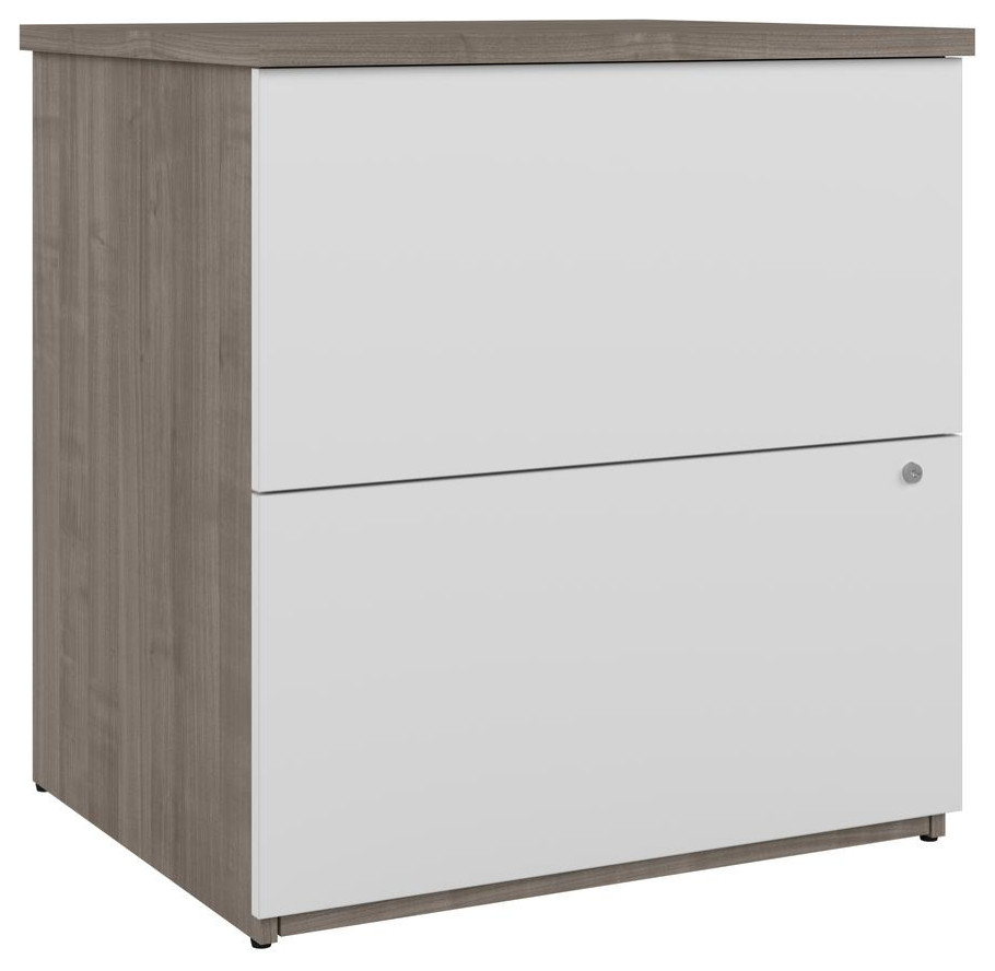 BESTAR Universel 28W Standard 2 Drawer Lateral File in silver