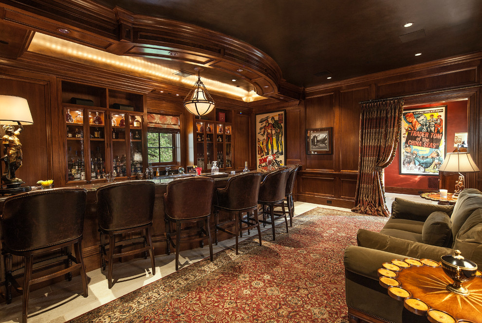 Custom Beverly Hills Estate - Traditional - Home Bar - Los Angeles - by ...