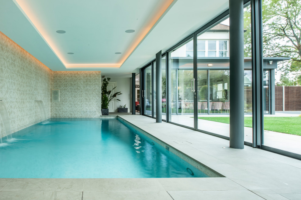 Inspiration for a contemporary swimming pool in Essex.