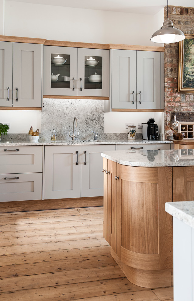 Light grey and timber kitchen - Traditional - Kitchen - Kent - by J M