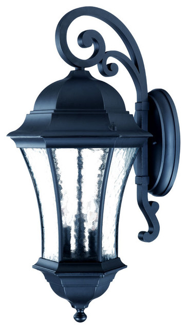 Black C Waverly 3 Light 26 75 Height Outdoor Wall Sconce Black C Waverly 3 Light 26 75 Height Outdoor Wall Sconce Traditional Lights And Sconces By Elitefixtures