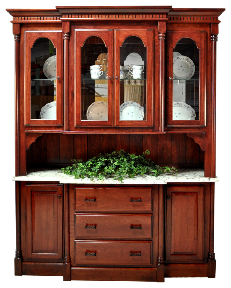 cherry victorian hutch