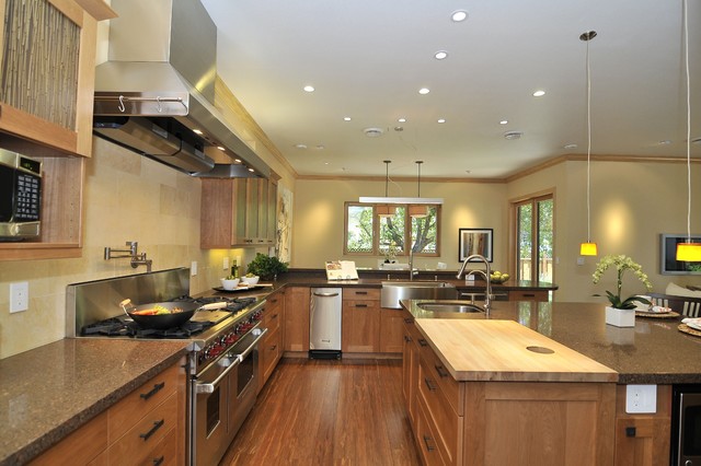 Net Zero Energy Home transitional-kitchen