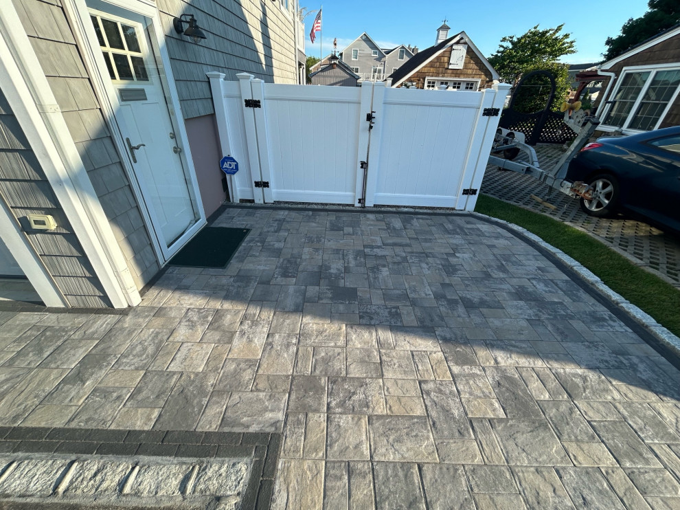 Amity Harbor | Expanded Driveway With Nicolock Stone Ridge Pavers